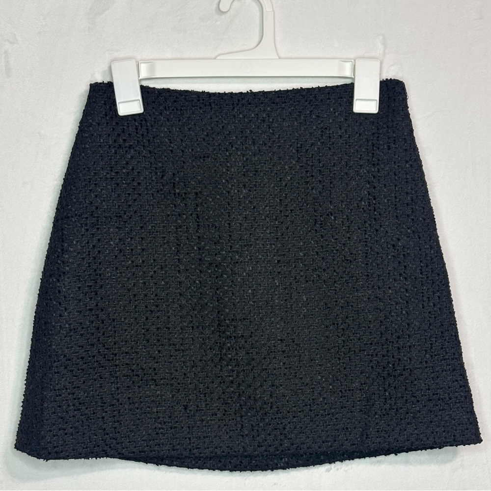 Tuckernuck Hyacinth House Dakota Black Tweed Mini Skirt NWT Size Small
